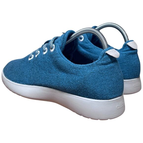 ALLBIRDS The Wool Runnner Men's Sz 8 Thrive Teal Trainers Sneakers Merino Wool - Picture 3 of 12